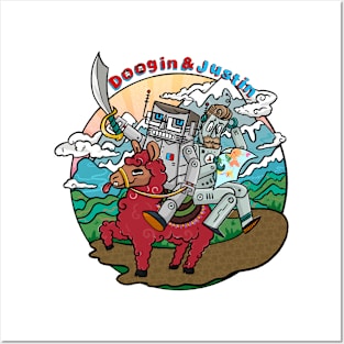 Doogin and Justin Logo Posters and Art